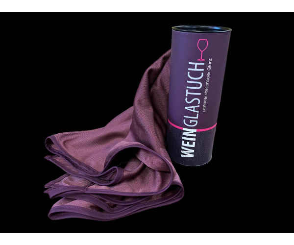 Weinglastuch 50x70cm - farblich passend zum Rotwein