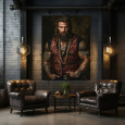 shadow wood art - "Hennes" 60 x 80 cm Poster