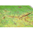 3D Reliefkarte Deutschland klein