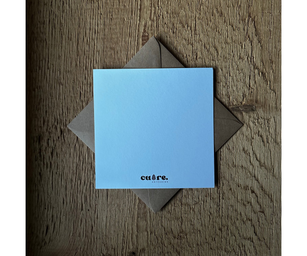 Cuore-artdesign - "Baumeule" Postkarte 15x15cm