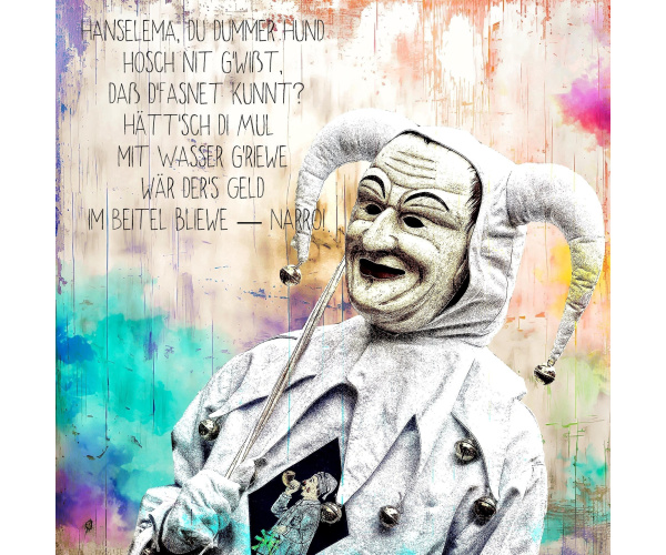 Jan Walter Schwarzwald Pop-Art Schwarzwald-Fasent "Narrenzunft Wolfach"