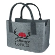 Filztasche Schwarzwald ca. 40x26x25 cm, grau