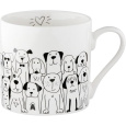 Keramik-Tasse "Hundebande ca. 360 ml