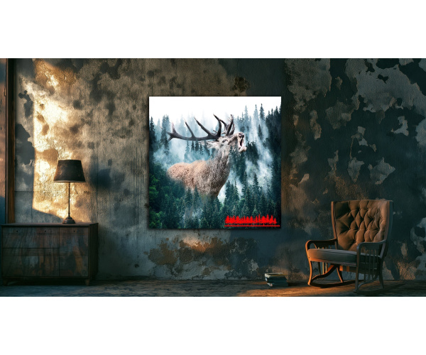Jan Walter Schwarzwald Pop-Art "Hirsch im Wald"