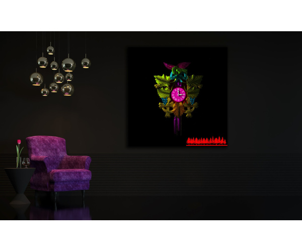 Jan Walter Schwarzwald Pop-Art "Kuckucksuhr dark"