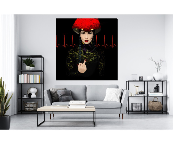 Jan Walter Schwarzwald Pop-Art "Schwarzwaldmarie Fxxk off dark"