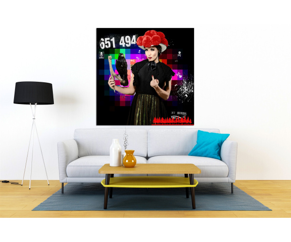 Jan Walter Schwarzwald Pop-Art "Schwarzwaldmarie Krähe"