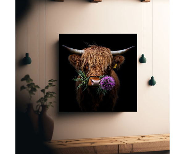 shadow wood art - Hochlandrind Giesbert
