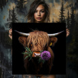 shadow wood art - Hochlandrind Giesbert