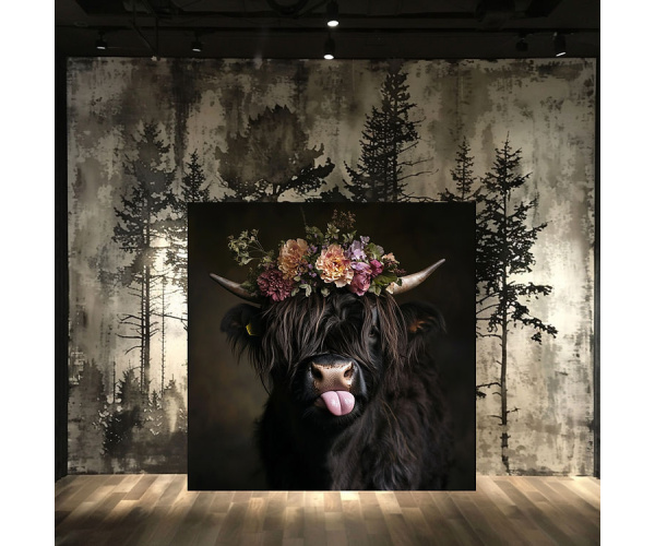 shadow wood art - Hochlandrind Luzy