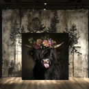 shadow wood art - Hochlandrind Luzy 60 x 60 cm Leinwand