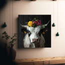 shadow wood art - Rindergang Jacky 60 x 60 cm Leinwand