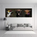 shadow wood art - Muuh Gang Panorama 180x60cm