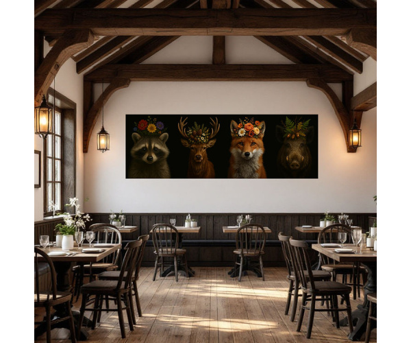 shadow wood art - Schwarzwald Gang Panorama 180x60cm