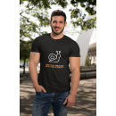 Herren AKTIONSSHIRT Dialekt "Nur nit huddle" M