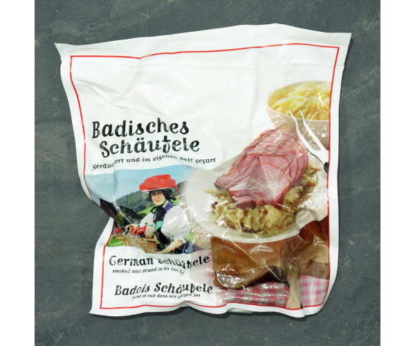 3x 1kg Schwarzwälder Schäufele, im Kochbeutel gegart inkl. Meerrettich
