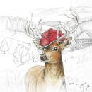 Lunch-Servietten Black Forest Deer 20 Stück