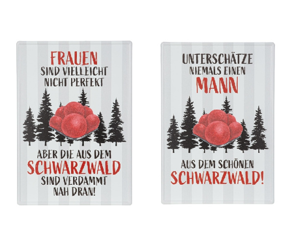 Metallschilder Typisch Schwarzwald 30x21cm 2er Set
