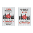 Metallschilder Typisch Schwarzwald 30x21cm 2er Set