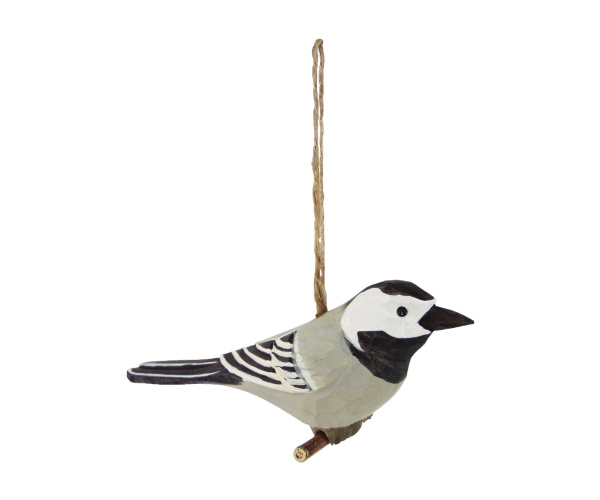 Holzdeko - Bachstelze ca. 13cm