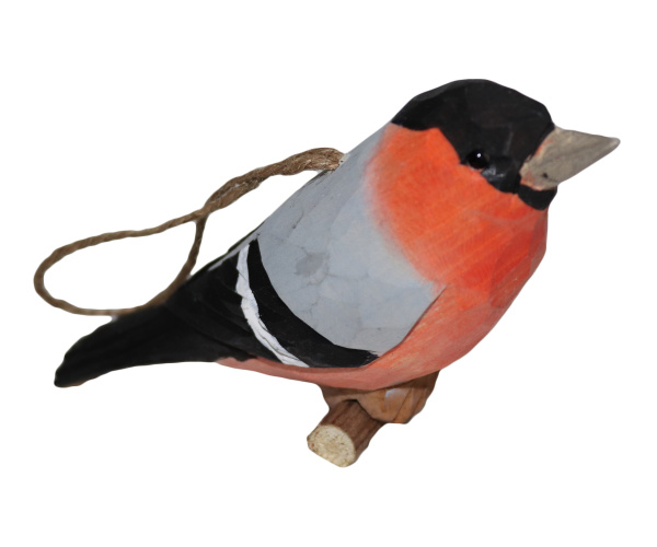 Holzdeko - Dompfaff (Gimpel) ca. 12,5cm