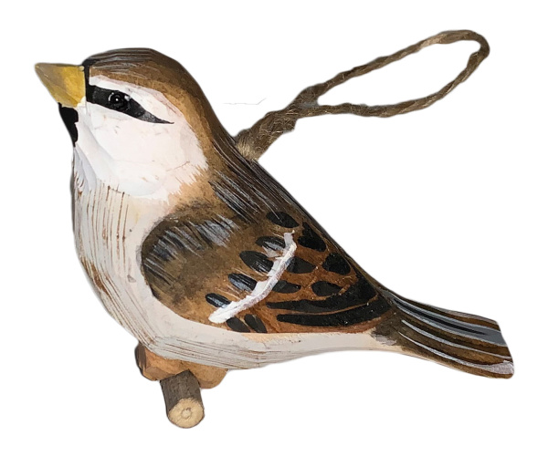 Holzdeko - Spatz ca. 11,5cm