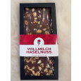 Topping-Schokolade - Vollmilch mit Haselnuss 90g - handgefertigt -