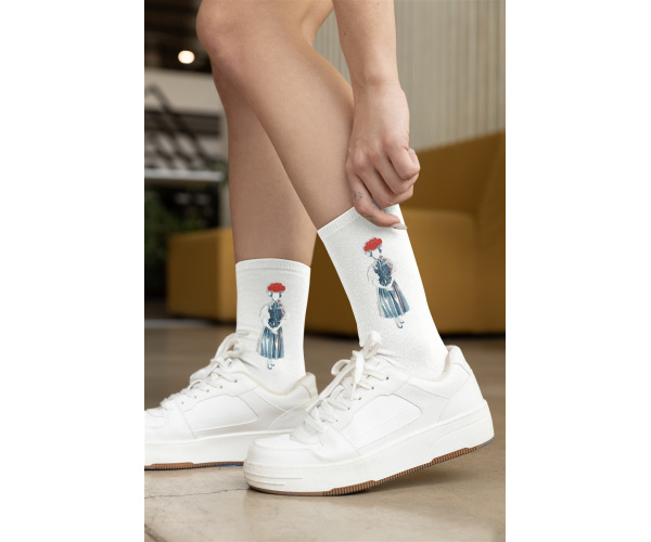 Schwarzwaldmädel Socken- Bollenhut Girl