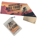Eishandtuch 80x24cm Radfahrer auf Bergstraße...