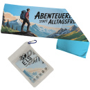 Eishandtuch 80x24cm Wanderer mit Berglandschaft...