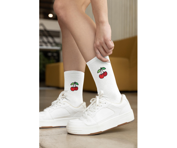 Schwarzwaldmädel Socken- Kirschen