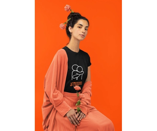 Damen AKTIONSSHIRT Dialekt "Knuddle"