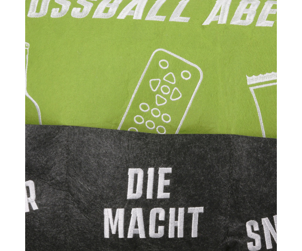 Kissen "Fussball Abend" 60x40cm
