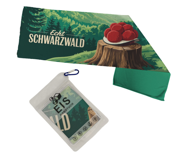 Eishandtuch 80x24cm Echt Schwarzwald - Eishandtuch mit Bollenhut