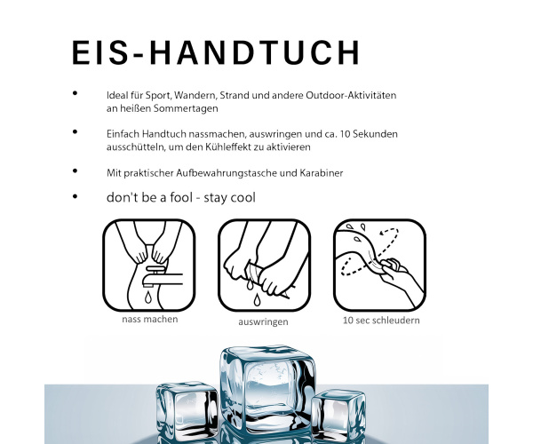 Eishandtuch 80x24cm Der Schwarzwald ruft - Eishandtuch mit Waldmotiv