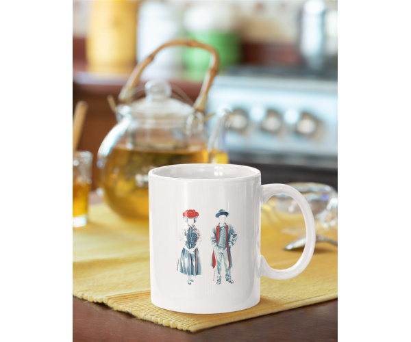 Kaffeetasse "Trachtenpaar"