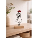 Aufsteller LineArt Schwarzwaldmarie 3D-Druck