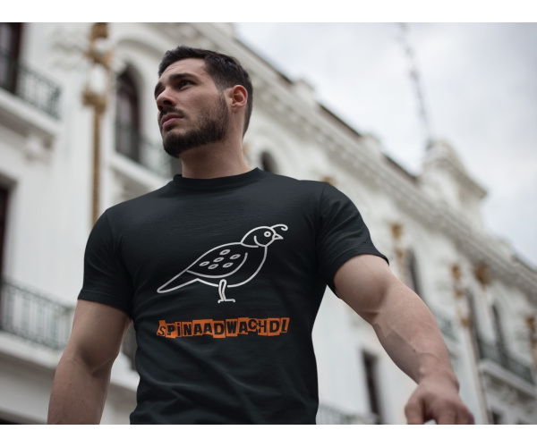 Herren AKTIONSSHIRT Dialekt "Spinaadwachdl"