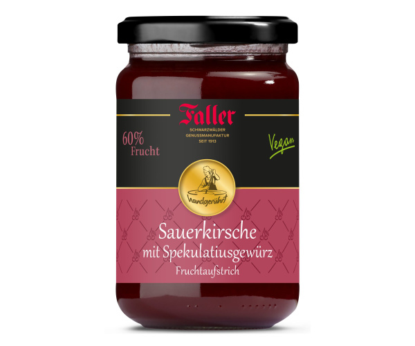 FALLER Sauerkirsch FA mit Spekulatiusgewürz 330g - 60% Frucht