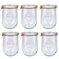WECK Tulpenglas 1062 ml incl.Deckel 6er-Set