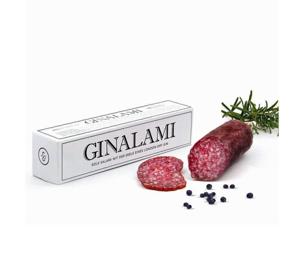 Original Ginalami Salami mit London Dry Gin, ca. 200 g