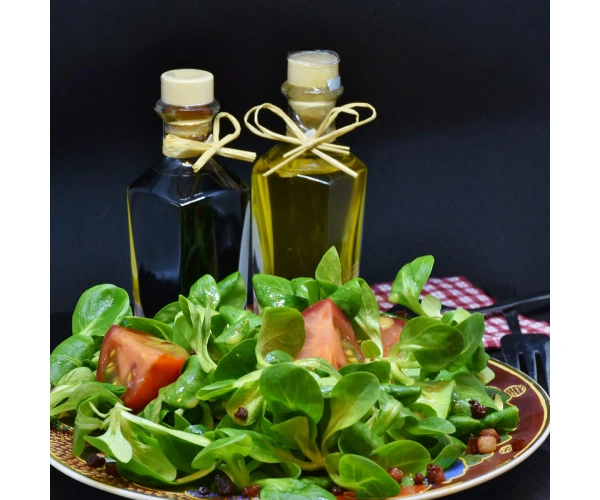 Feldsalat mit Speck und Kracherle