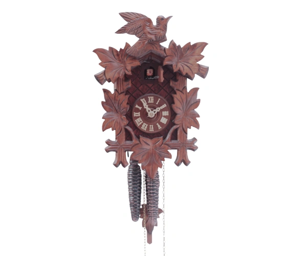 Kuckucksuhr Schwarzwaldhaus 5-Laub mit Vogel Romba 1220