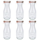 WECK Saftflasche 530 ml incl.Deckel 6er-Set