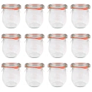 WECK-Mini-Tulpenglas 220 ml incl.Deckel, Gummi+Klammern,...