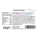 FALLER Zwetschgen-Konfitüre extra 330g, 60% Frucht,...