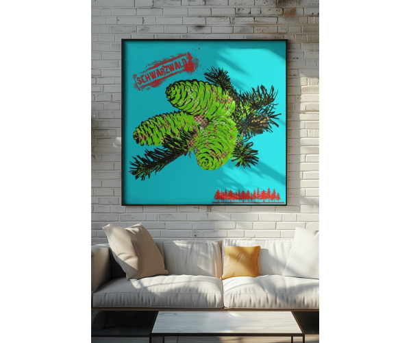 Jan Walter Schwarzwald Pop-Art "Tannenzweig"