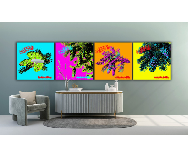 Jan Walter Schwarzwald Pop-Art "Tannenzweig"