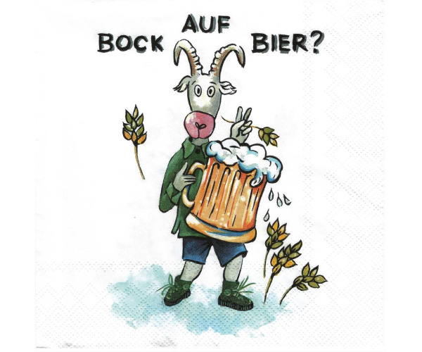 Lunch-Servietten Bock auf Bier?, 20 Stück