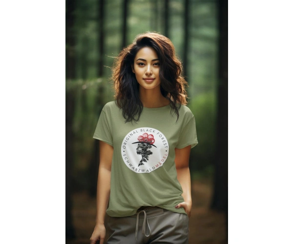 Roll-Up T-Shirt "Schwarzwaldmädel-Logo"